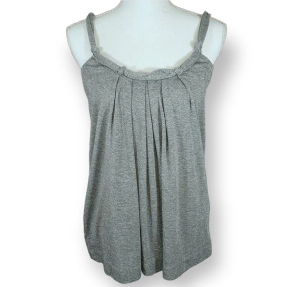 SYMMETRY SILVER METALLIC TANK TOP SZ.M EUC - Picture 1 of 5